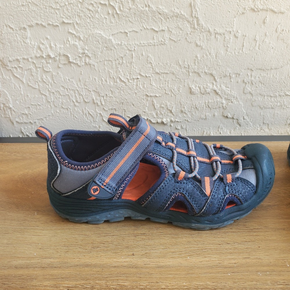 Merrell Hydro H2O Hiker Sandal Boys Size 1 Water‎ Athletic Blue Orange Gators
